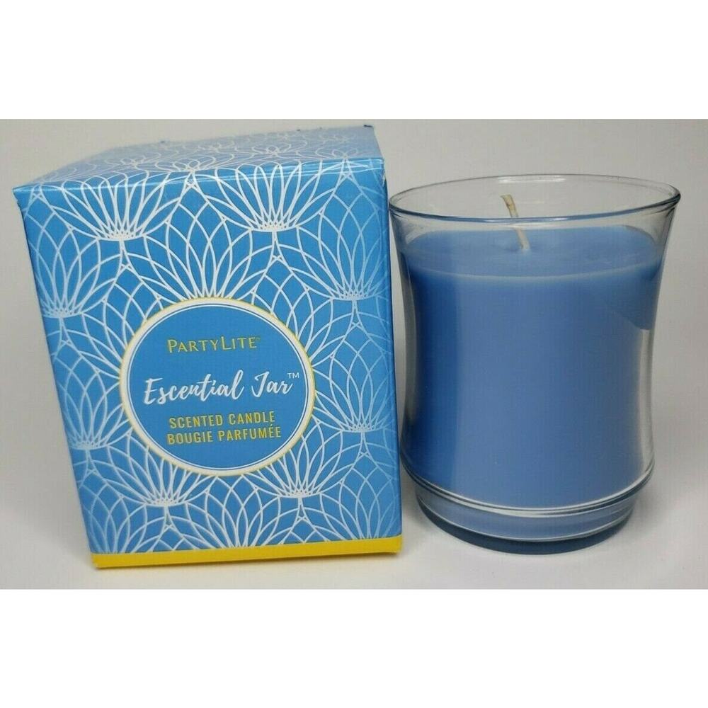 Partylite essential jar candle new in box morning tide p2h/g451000